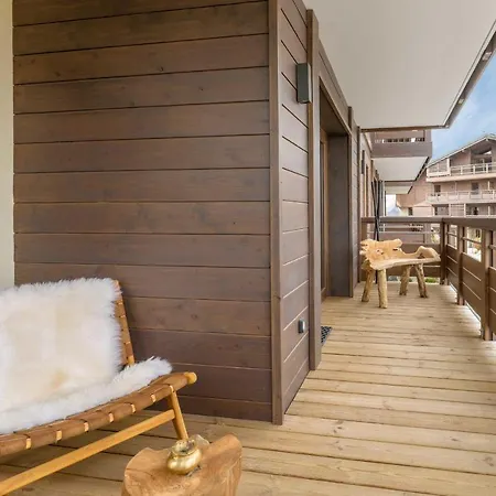 Apartment Luxurious 4-room With Pool, Gym, And Parking Megeve