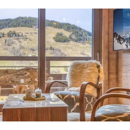 Apartment Luxurious 4-room With Pool, Gym, And Parking Megeve